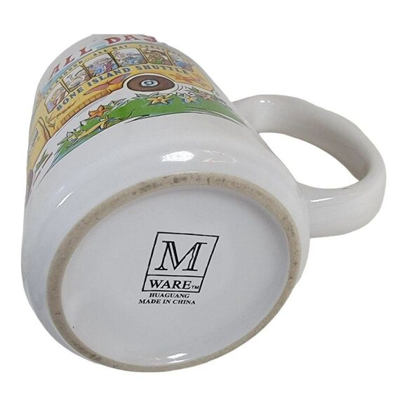 Bone Island Tour Ride All Day Key West Souvenir Car Free Carefree coffee mug - Picture 4 of 5